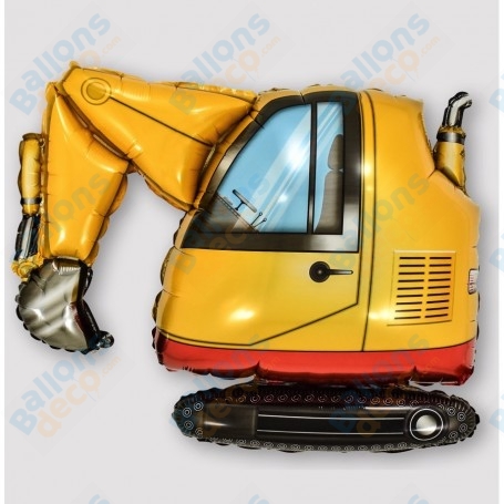 Ballon Mini Pelle Jaune de Chantier