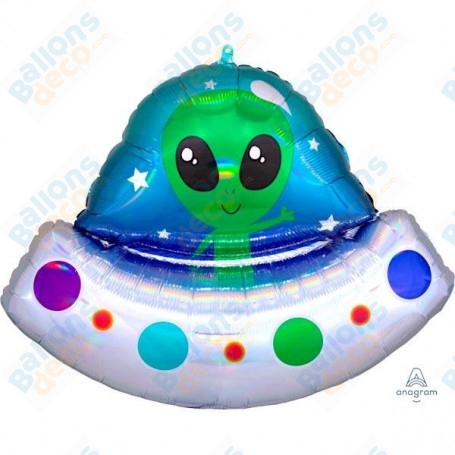 Ballon Soucoupe Volante Martien Holographique