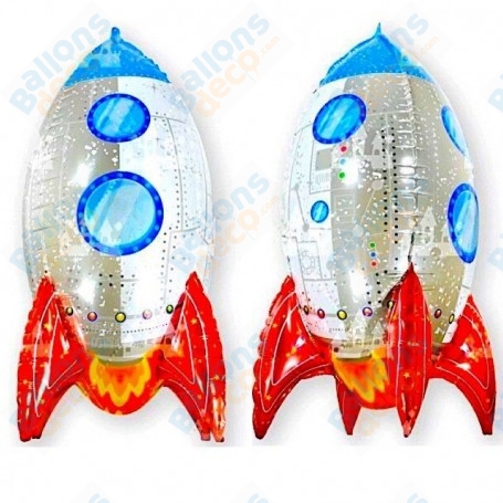 Ballon Fusée Spatiale Géante 3D