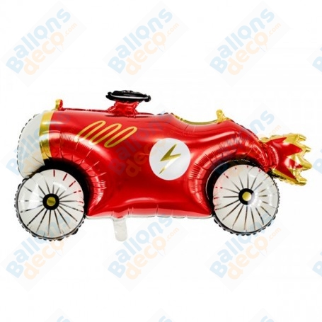Ballon Voiture Rouge Vintage