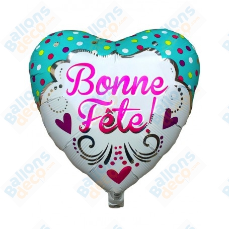 Ballon Coeur Bonne Fête