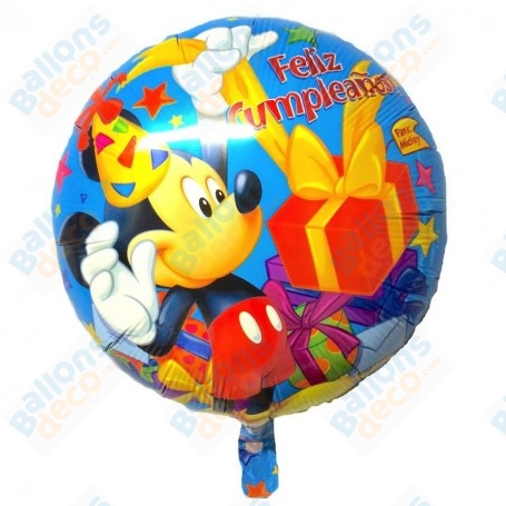 Ballon Mickey Anniversaire Disney Anagram, Décorations ballons pour anniversaire.