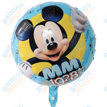 Ballon Mickey 1928 de chez Disney, Décorations ballons pour anniversaire.