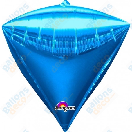 Ballon Bleu Diamondz 4 Faces