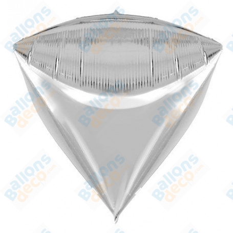 Ballon Argent Diamondz 4 Faces