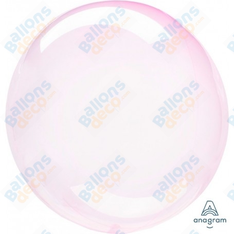 Ballon Bulle Rose Transparent