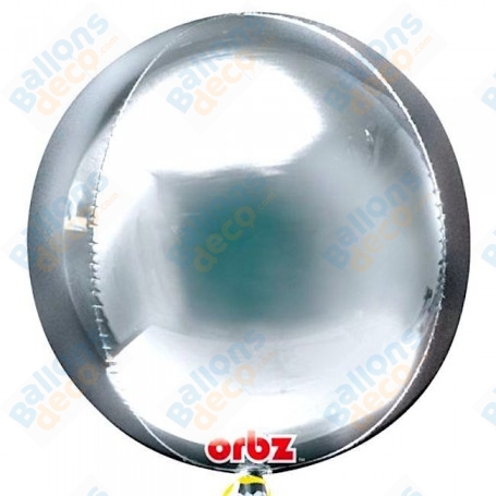 Ballon Argent ORBZ Sphérique