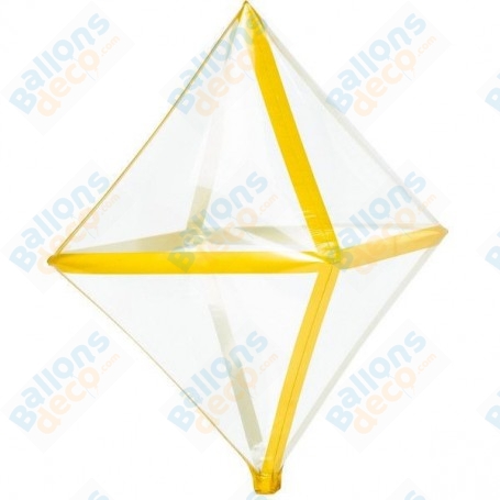 Ballon Anglez Or Gold Transparent
