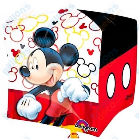 Ballon Mickey CUBEZ 4 Faces Disney Anagram, Décorations ballons pour anniversaire.