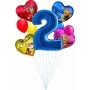 Ballons Pat Patrouille en Grappes Anniversaire 2 ans Disney