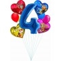 Ballons Pat Patrouille en Grappes Anniversaire 4 ans Disney