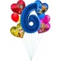 Ballons Pat Patrouille en Grappes Anniversaire 6 ans Disney