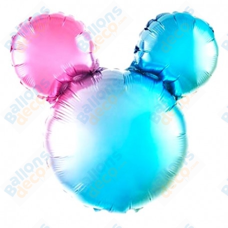 Ballon Mickey Multicolore Disney, Décorations ballons pour anniversaire.
