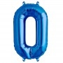 Ballon Chiffre 0 Bleu 41 cm