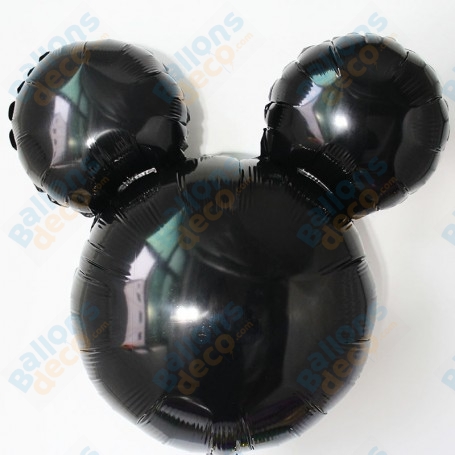 Ballon Mickey Noir Disney, Décorations ballons pour anniversaire.