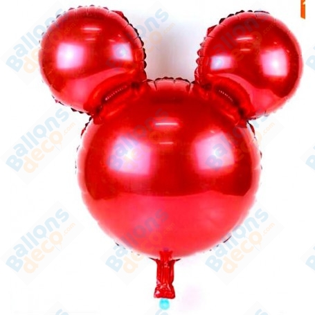 Ballon Mickey Rouge Disney, Décorations ballons pour anniversaire.