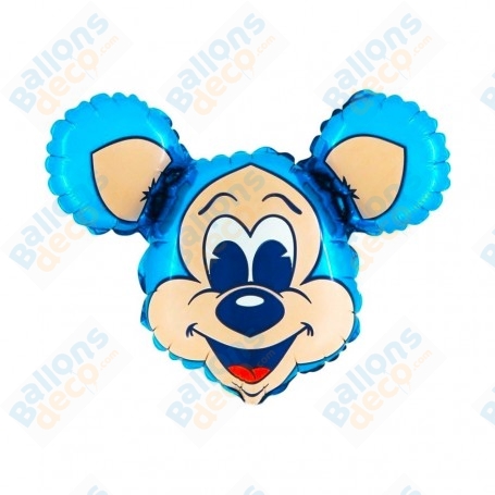 Ballon Mickey Bleu Grabo, Décorations ballons pour anniversaire.