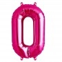 Ballon Chiffre 0 Magenta 41 cm