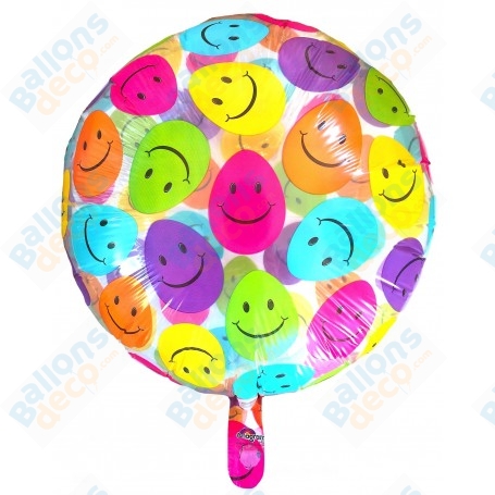 Ballon Oeuf Smiley De Pâques Rond