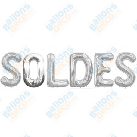 Ballons Lettres SOLDES Argent