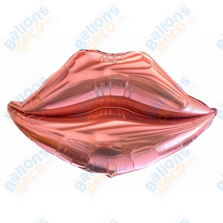 Ballon Bouche Rose Gold de 110 cm