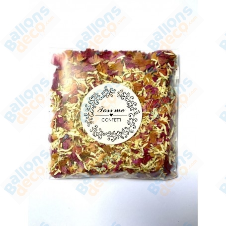 Confettis De Fleurs Séchés 10 Gammes 5 Sachets