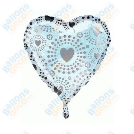 Ballon Coeur Transparent