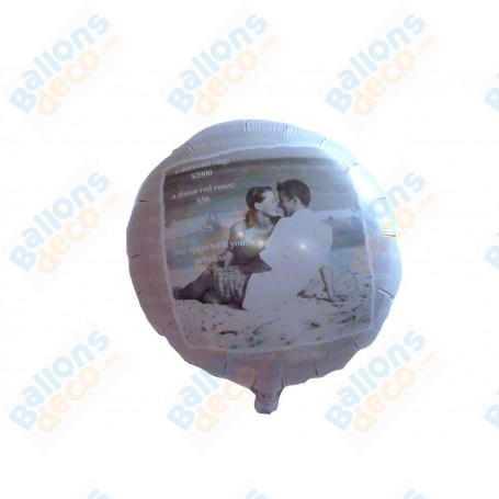 Ballon Rond Photo Noir et Blanc
