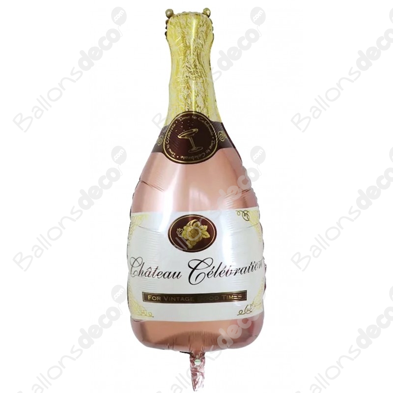 Ballon Bouteille de Champagne Rose Gold - Mariages 