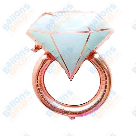 Ballon Bague Diamant Rose Gold