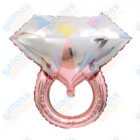Ballon Bague Rose Gold Diamant