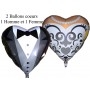 Ballons Coeurs Homme et Femme