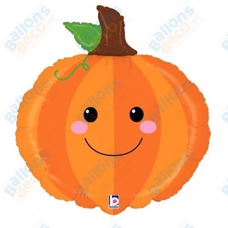 Ballon Citrouille Visage