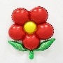 Ballon Fleur Rouge Feuilles