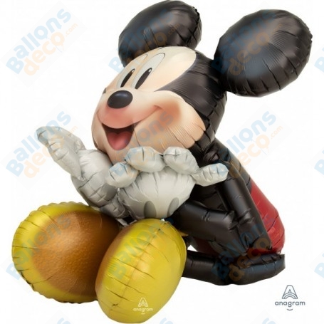 Ballon Mickey Assis Géant Airwalkers Anagram, Décorations ballons pour anniversaire.