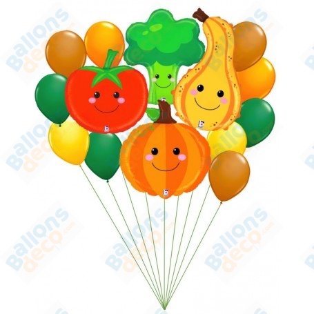 Ballons Légumes De Saison En Grappe