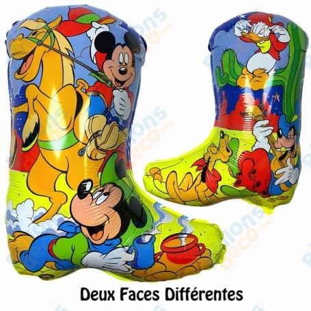Ballon Mickey et ses Amis Botte de Cow Boy Vintage Anagram, Décorations ballons pour anniversaire.