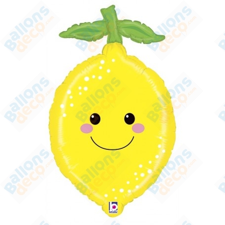 Ballon Citron Jaune Visage