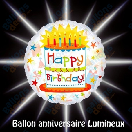 Ballon Happy Birthday Lumineux