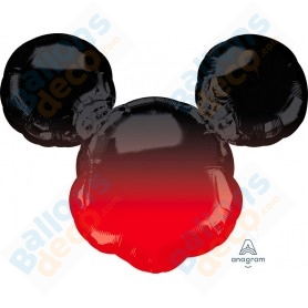 Ballons rouge et noir Mickey Mouse