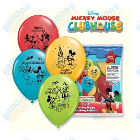 Ballons Mickey Et Ses Amis Latex Disney