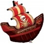 Ballon Bateau Pirate Rouge