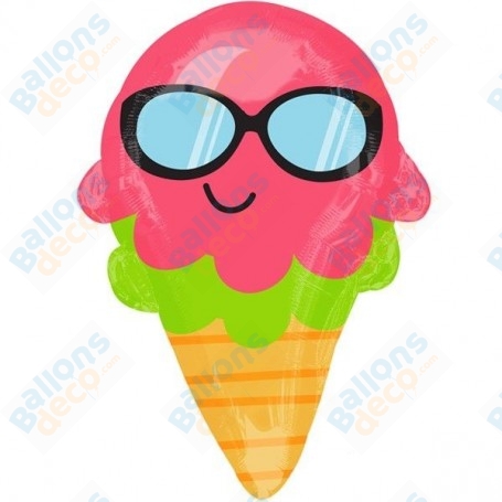 Ballon Glace Lunette Emoji
