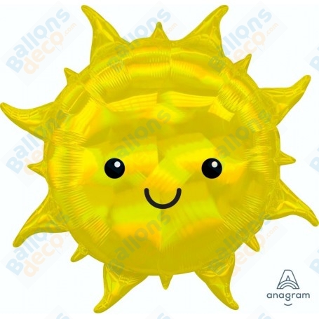 Ballon Soleil Jaune Holographique