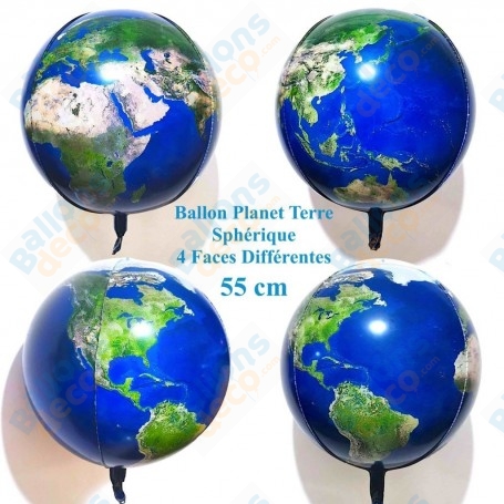Ballon Planète Terre Sphérique