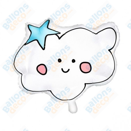 Ballon Nuage Mignon Avec Son Étoile