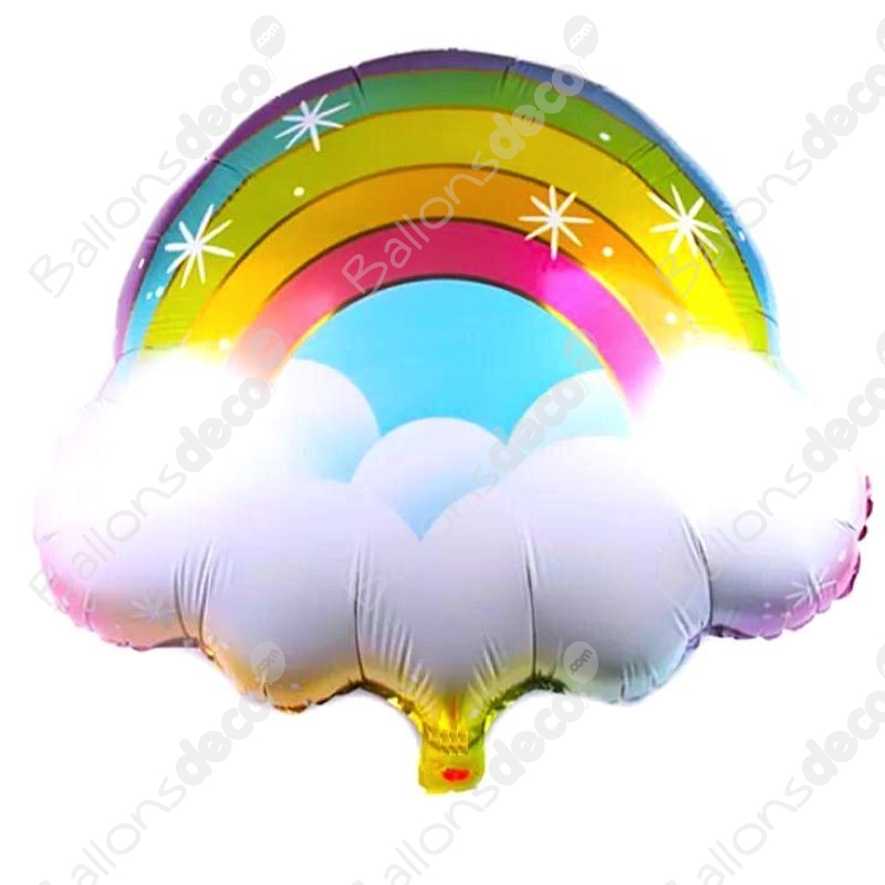 Ballon Nuage Et Arc-en-ciel Pastel - Déco Nature 