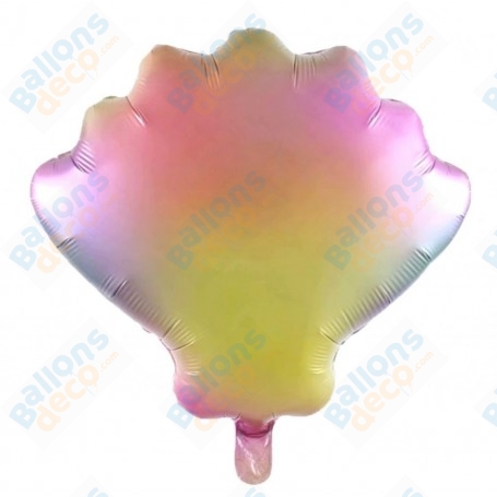 Ballon Coquillage Arc-en-ciel Pastel