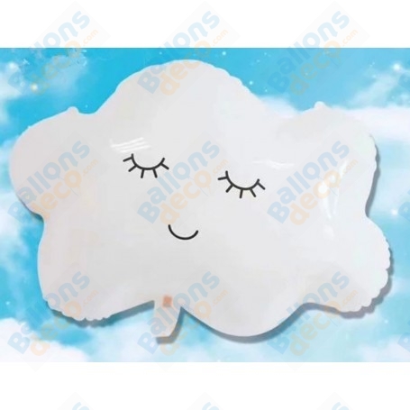 Ballon Nuage Blanc Visage Happy