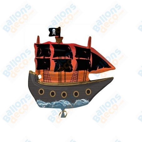 Ballon Bateau Pirate Orange